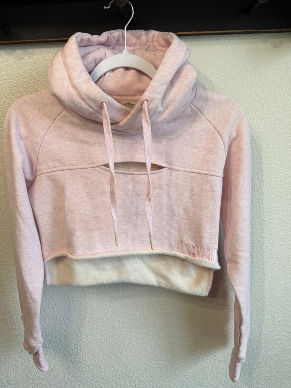 Pink Cropped Gymshark Hoodie Small Cropped